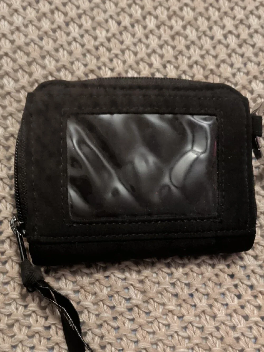 Vera Bradley Black ID Wallet with Floral Pattern - Picture 8 of 8